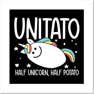 Half Unicorn Half Potato - Unitato Posters and Art